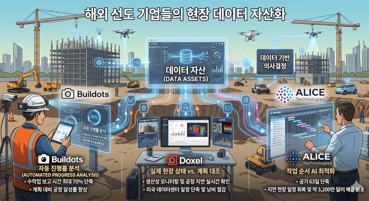 해외 선도 건설 기업들의 현장 데이터 자산화를 통한 AX